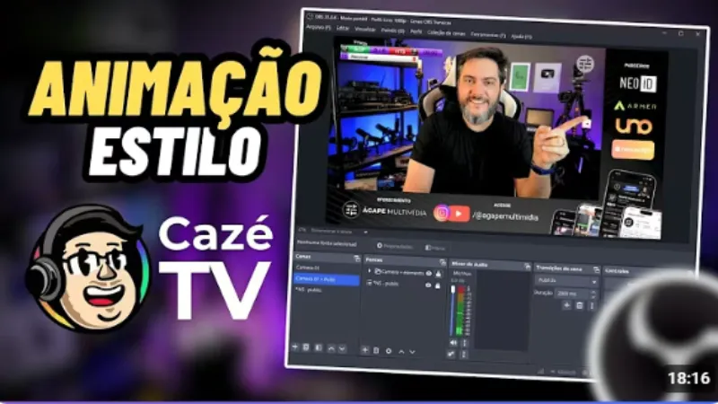 OBS Estudio Estilo Cazé TV